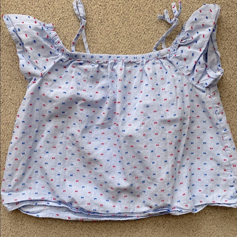 Red white and blue summer top